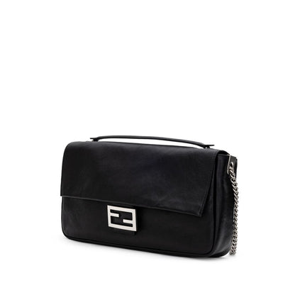 Fendi Black Leather Shoulder Bag