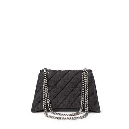 Balenciaga Black Fabric And Leather T-Shirt