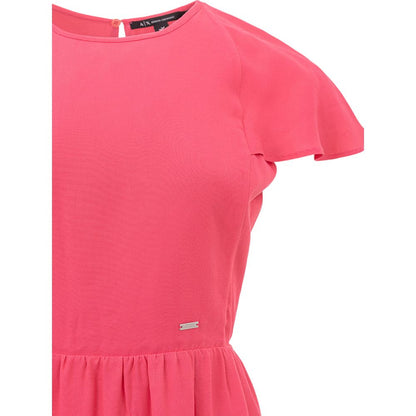 Armani Exchange Fuchsia Viscose Short