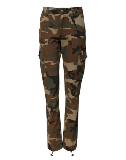 Dolce & Gabbana Multicolor Camouflage Cargo Pants