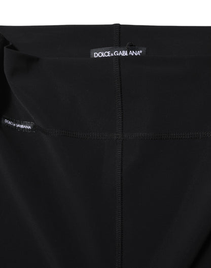 Dolce & Gabbana Black High Waisted Leggings Pants