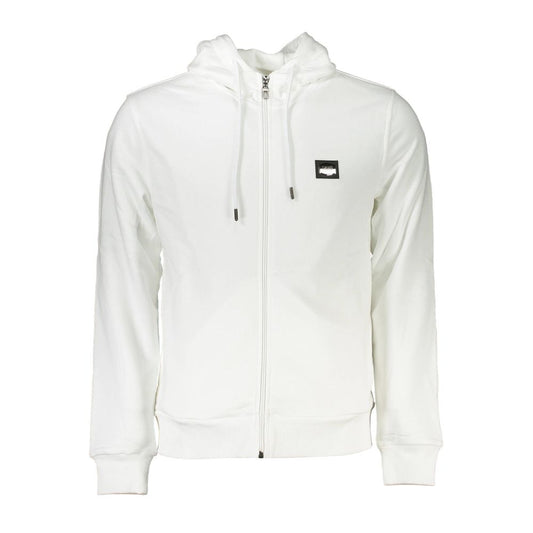 Cavalli Class White Cotton Sweater