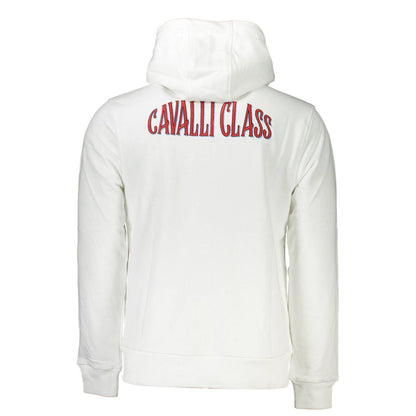 Cavalli Class White Cotton Sweater