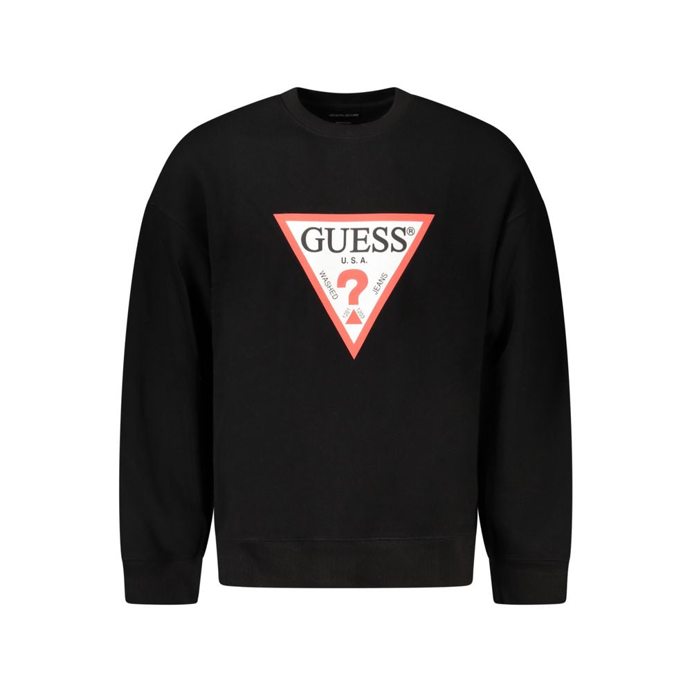 Guess Jeans Black Cotton Sweater