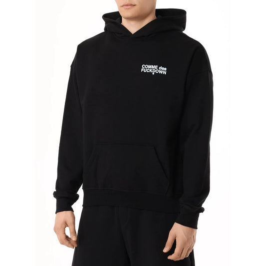 Comme Des Fuckdown Black Cotton Sweater