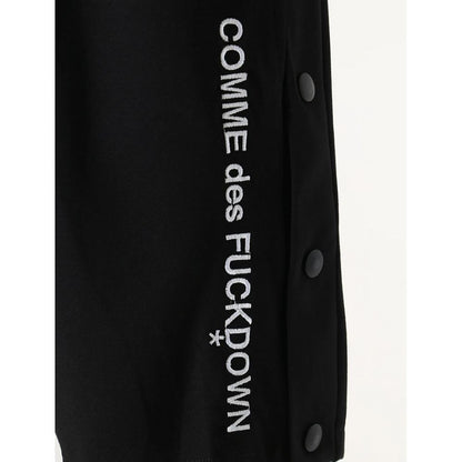 Comme Des Fuckdown Black Viscose Men Bermuda Short