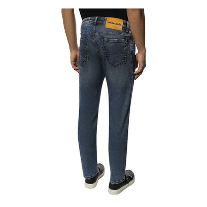 Jacob Cohen Blue Cotton Jeans & Pant
