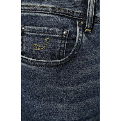 Jacob Cohen Blue Cotton Jeans & Pant