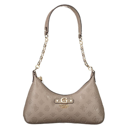 Guess Jeans Brown Polyethylene Handbag