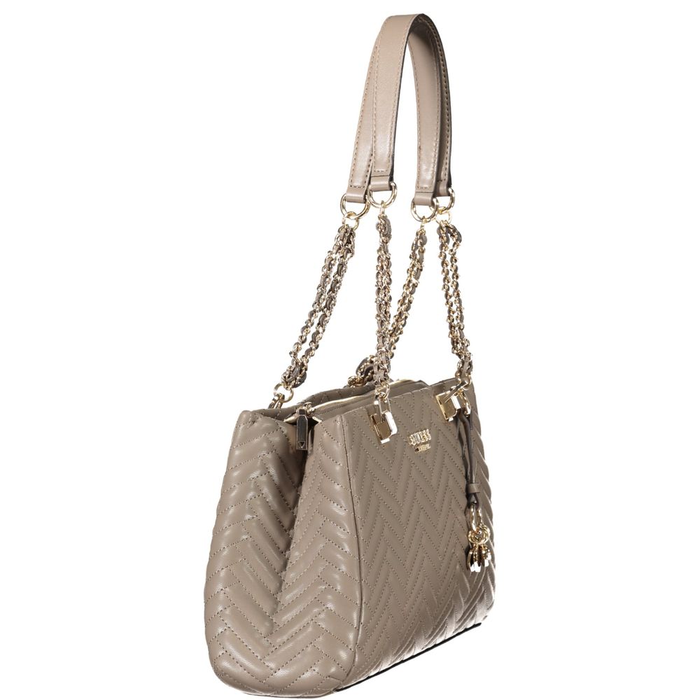 Guess Jeans Brown Polyethylene Handbag