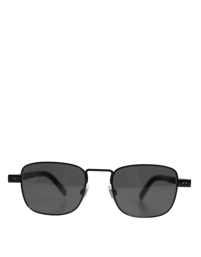 Dolce & Gabbana Black Metal Frame Square Lenses DG2222 Eyewear Sunglasses