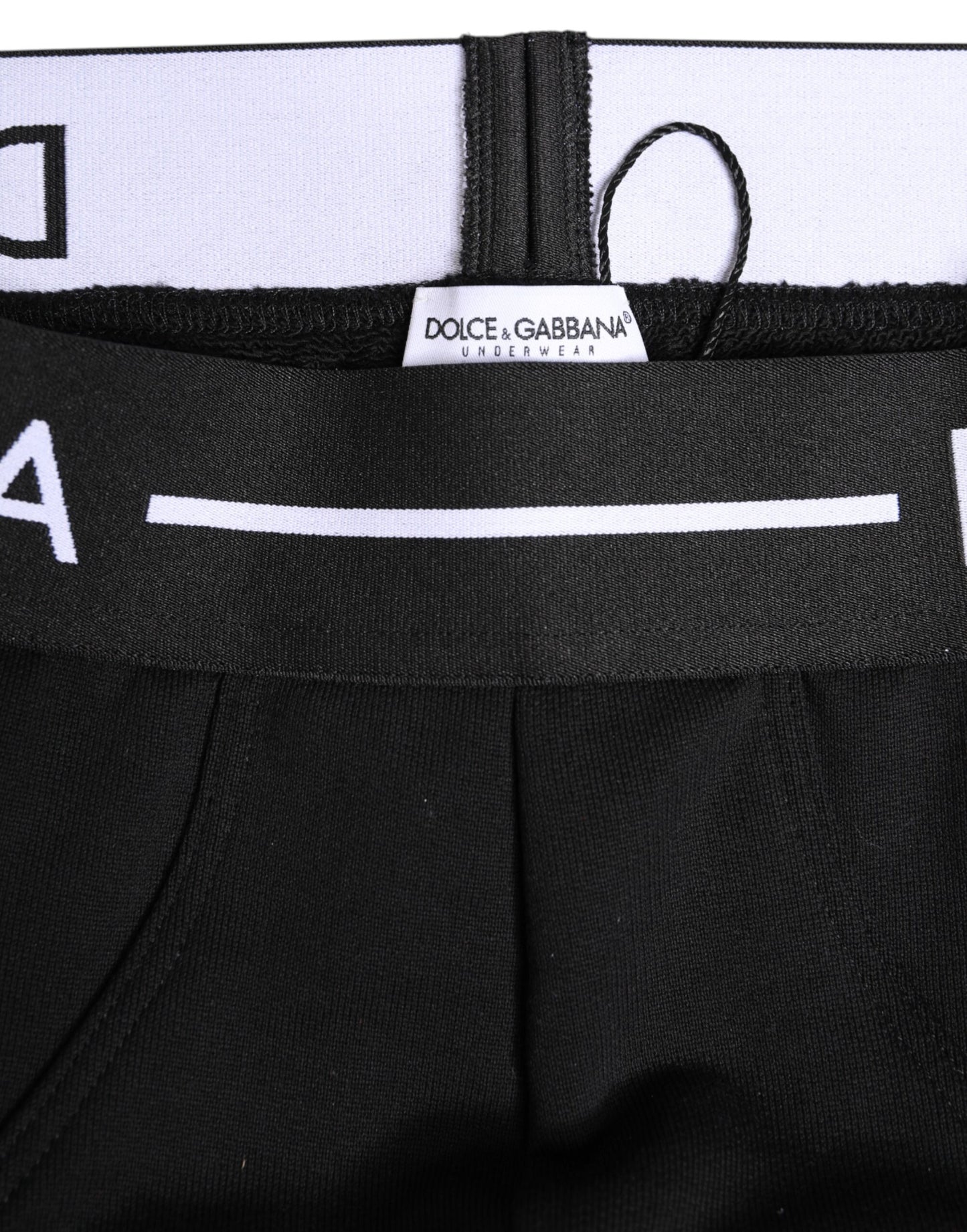 Dolce & Gabbana Black Cotton Stretch Regular Brief Underwear