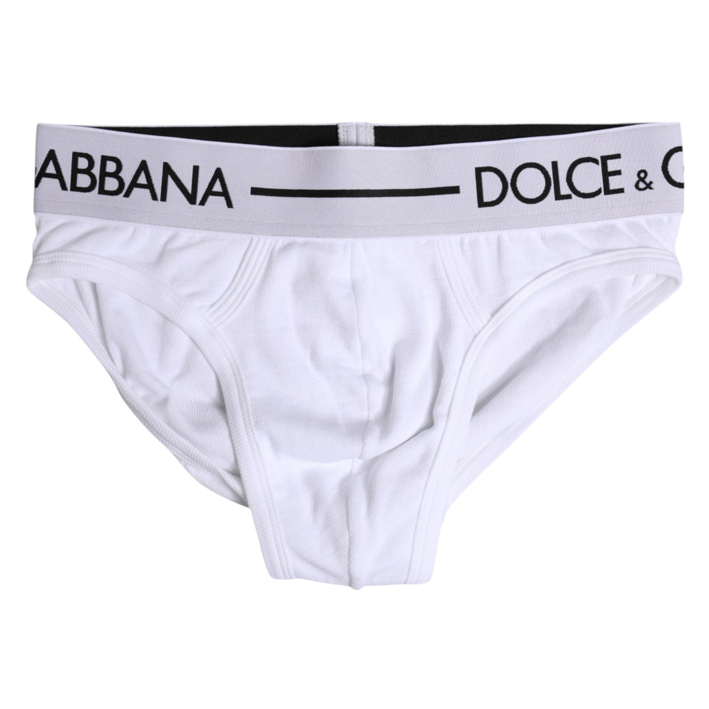 Dolce & Gabbana White Cotton Stretch Regular Brief Underwear