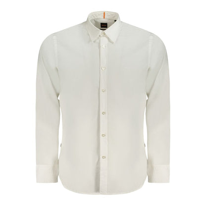 Hugo Boss White Cotton Shirt