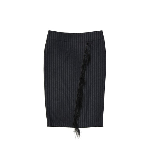 Brunello Cucinelli Wool Striped Skirt