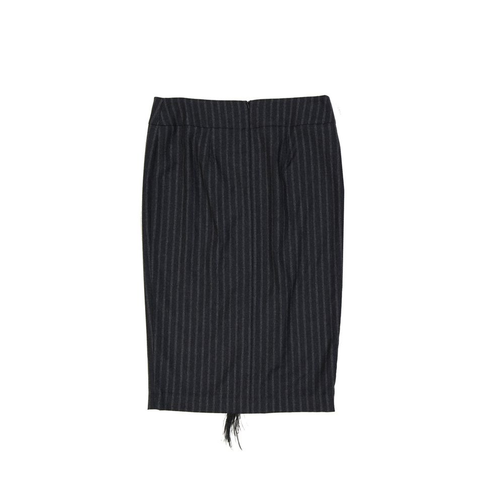Brunello Cucinelli Wool Striped Skirt