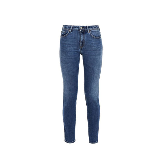 Acne Studios Blå Konst Climb Mid Blue Cotton Denim Jeans