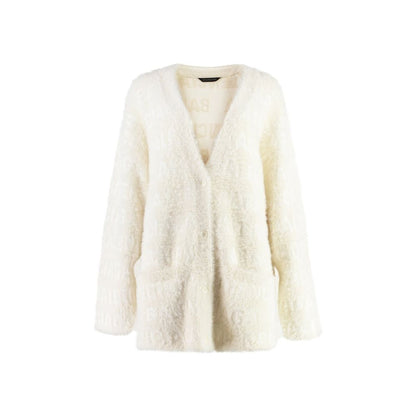 Balenciaga Wool Blend Jacquard Cardigan
