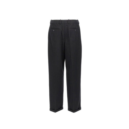 Saint Laurent Cashmere And Wool Flannel 90'S Striped Pants