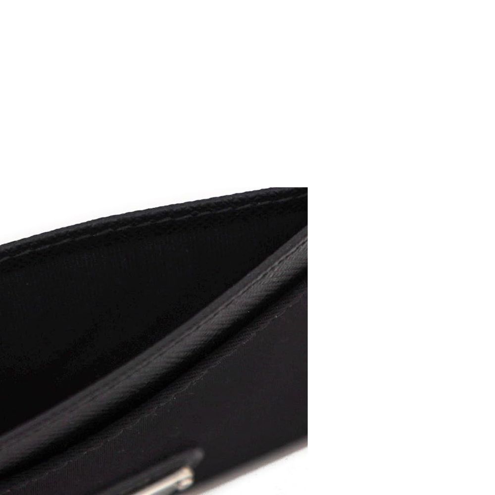 Prada Nylon And Leather Card Holder