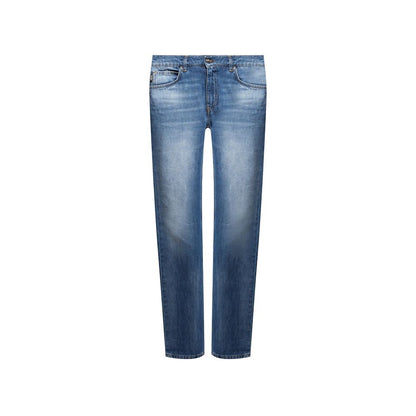 Versace Cotton Logo Denim Jeans