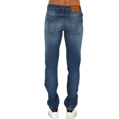 Versace Cotton Logo Denim Jeans