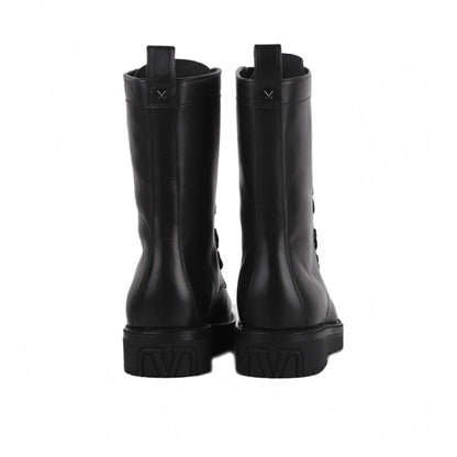 Valentino Garavani Combat Leather Boots