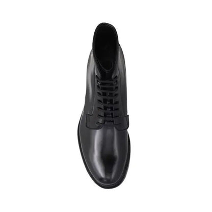 Prada Leather Lace-Up Boots