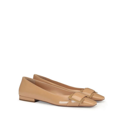Sergio Rossi Leather Ballerina Flats