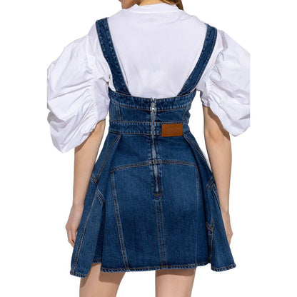 Alexander McQueen Denim Mini Dress