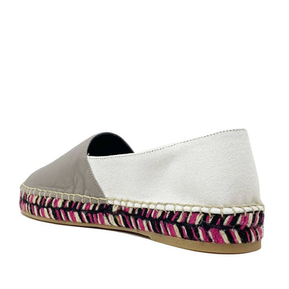 Off-White Leather Espadrilles