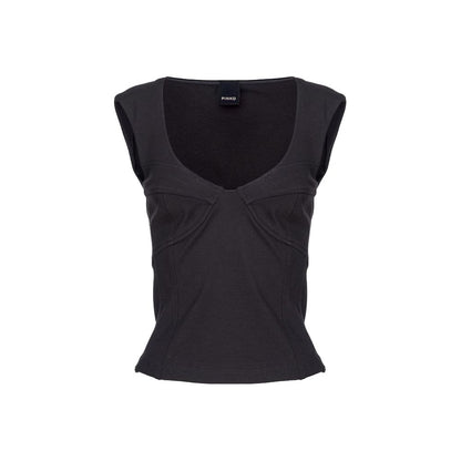 PINKO Black Viscose Tops & T-Shirt