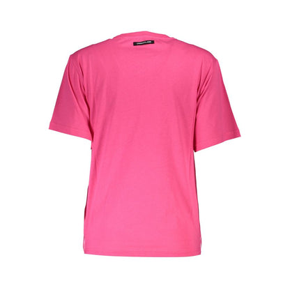 Cavalli Class Pink Cotton Tops & T-Shirt
