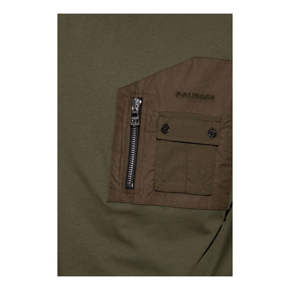 Balmain Green Cotton T-Shirt