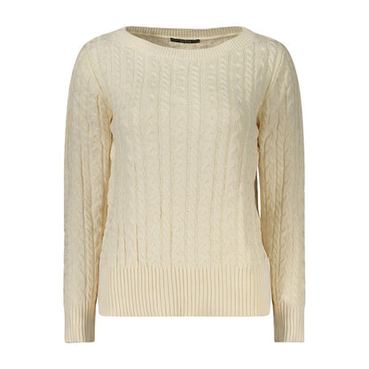 Guess Jeans White Cotton Sweater