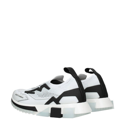 Dolce & Gabbana White Fabric Sneakers