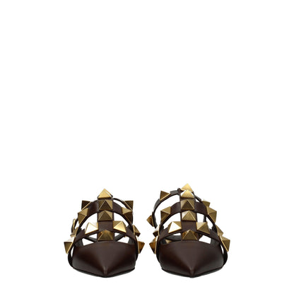 Valentino Garavani Brown Leather Sandal