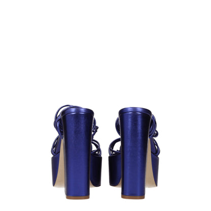 Paris Texas Purple Leather Sandal