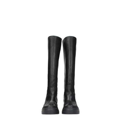 Max Mara Black Leather Boot
