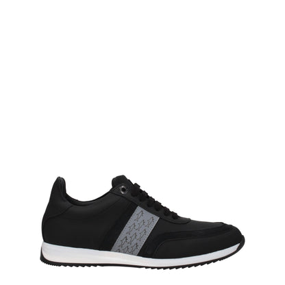 Paul & Shark Black Leather Sneakers