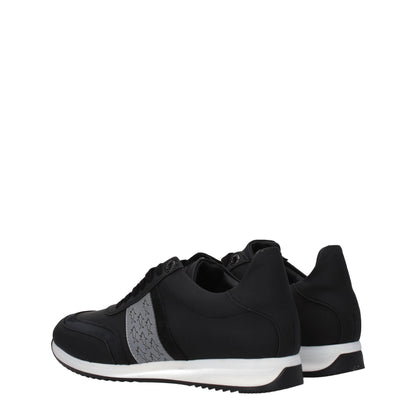 Paul & Shark Black Leather Sneakers
