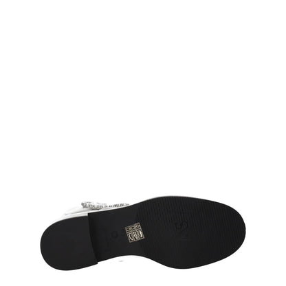 Stuart Weitzman White Leather Ankle