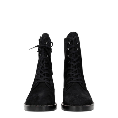 Stuart Weitzman Black Leather Ankle
