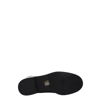 Stuart Weitzman Black Leather Ankle