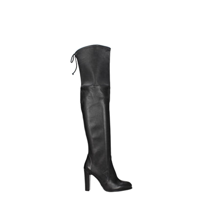 Stuart Weitzman Black Leather Boot