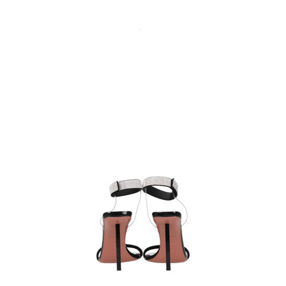 Amina Muaddi Black Crystals Sandal
