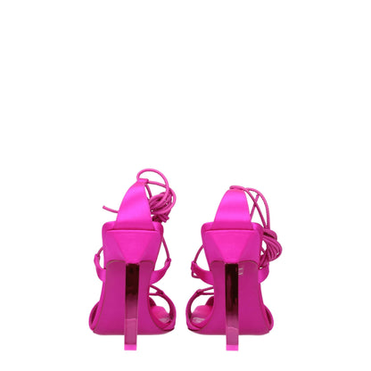 The Attico Pink Satin Sandal
