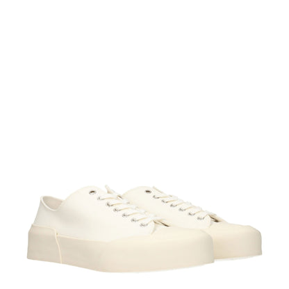 Jil Sander Beige Fabric Sneakers