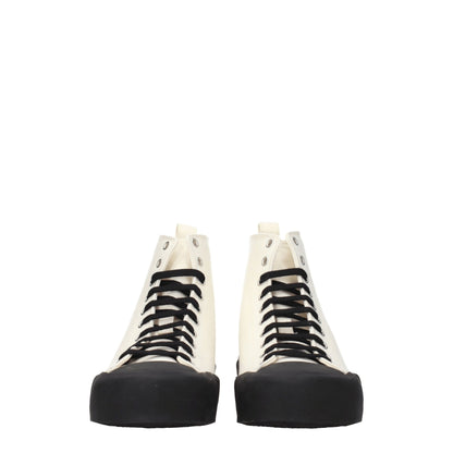 Jil Sander Beige Fabric Sneakers