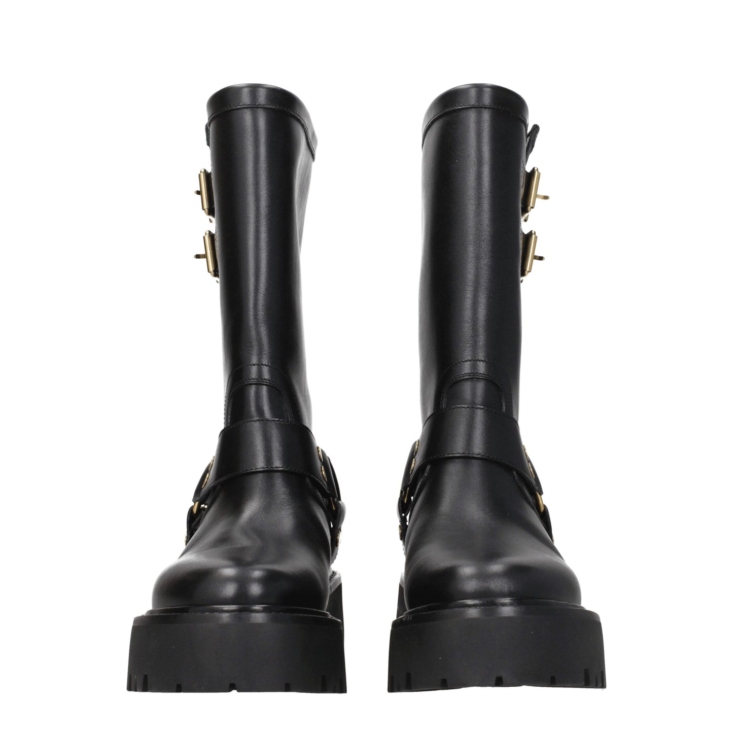 Celine Gold Leather Ankle